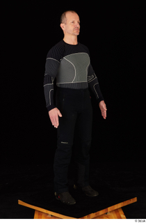 George black thermal underwear clothing standing whole body 0008.jpg